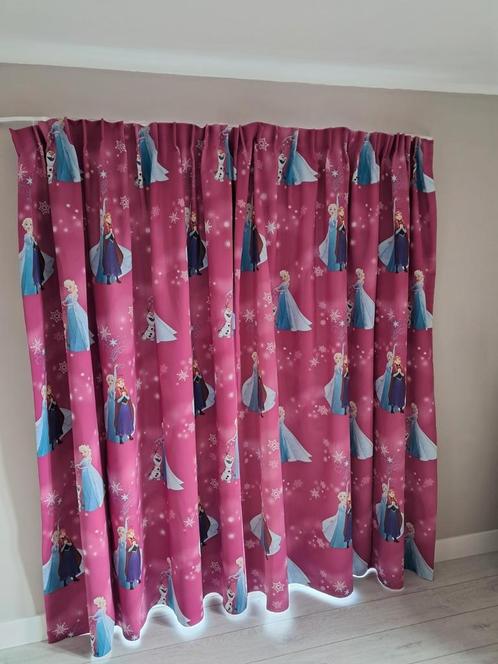 Gordijnen frozen, Huis en Inrichting, Stoffering | Gordijnen en Lamellen, Gebruikt, 200 cm of meer, 150 tot 200 cm, Overige kleuren