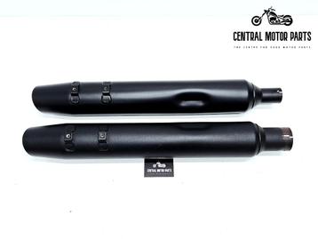 Zwarte Uitlaat Dempers Touring 2017-up Slashed Down beschikbaar voor biedingen