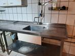 Rvs horeca spoeltafel, Ophalen, Gebruikt, Staal of Rvs, Overige typen