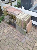 Verschillende soorten en maten tegels, Tuin en Terras, Tegels en Klinkers, Ophalen, Gebruikt, 10 m² of meer, Beton