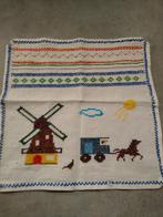 Oude geborduurde oefenlap, Antiek en Kunst, Ophalen of Verzenden