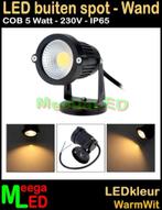 LED tuin lamp spot wandlamp tuinspot ledspot 5W 230V Warmwit, Huis en Inrichting, Lampen | Spots, Led, Metaal of Aluminium, Nieuw