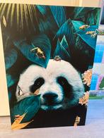 Panda poster aluminium/dibond plaat incl het ophang stukje, Verzenden