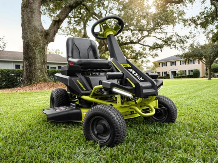 Ryobi accu zitmaaiers Lease mogelijk !, Tuin en Terras, Zitmaaiers, Nieuw, 90 tot 120 cm, Elektrische starter, Mulchfunctie, Ophalen of Verzenden