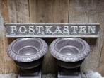 Antiek bordje postkasten, Ophalen of Verzenden