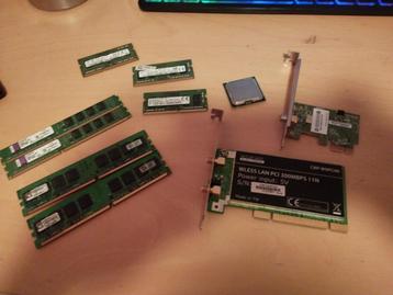 oude componenten - RAM, CPU, WLAN beschikbaar voor biedingen