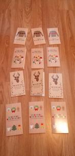 12x kerstkaartjes met enveloppen, Ophalen of Verzenden