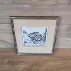 Huisje in de bossen, gesigneerd, Antiek en Kunst, Ophalen of Verzenden