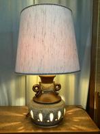 Grote vintage tafellamp ,PAN keramiek onder ook verlicht, Ophalen of Verzenden