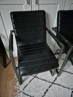 6x Eetkamerstoelen zwart kunstleer, Huis en Inrichting, Stoelen, Ophalen, Gebruikt, Zwart, Vier