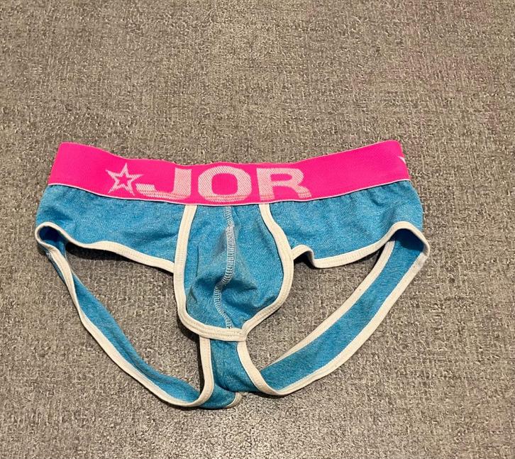Jor jockstrap -blauw met roze, maat S, Kleding | Heren, Ondergoed, Overige typen, Blauw, Verzenden