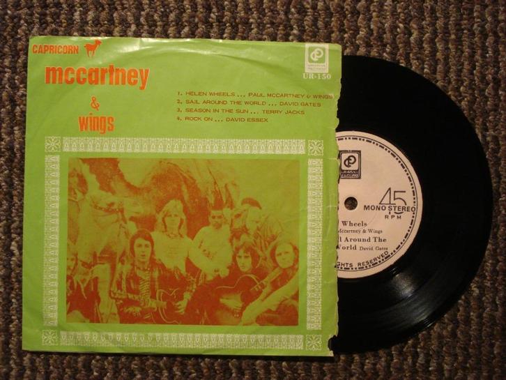 Paul McCartney & Wings 7" Vinyl EP: Helen Wheels (Maleisië), Cd's en Dvd's, Vinyl Singles, EP, Rock en Metal, 7 inch, Ophalen of Verzenden