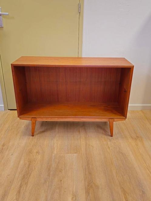 Vintage Teakfineer LP-Kastje Platenspeler Open Kast Kastje, Huis en Inrichting, Kasten | Boekenkasten, Ophalen