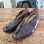 TE KOOP MOOIE LEDEREN DAMES SCHOENEN MAAT 40, Ophalen of Verzenden, Zo goed als nieuw, Zwart