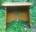 Brocante oude houten kruk - kerkbankje - kerkkruk, Ophalen