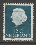 Nederland 1953 618b Juliana 12c fosfor, Gest, Postzegels en Munten, Na 1940, Ophalen of Verzenden, Gestempeld