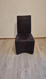 4 eetkamerstoelen stof, Ophalen, Bruin, Zo goed als nieuw, Vier