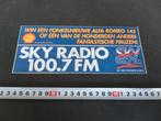 sticker SHELL  SKY RADIO 100.7 FM, Verzamelen, Ophalen, Zo goed als nieuw