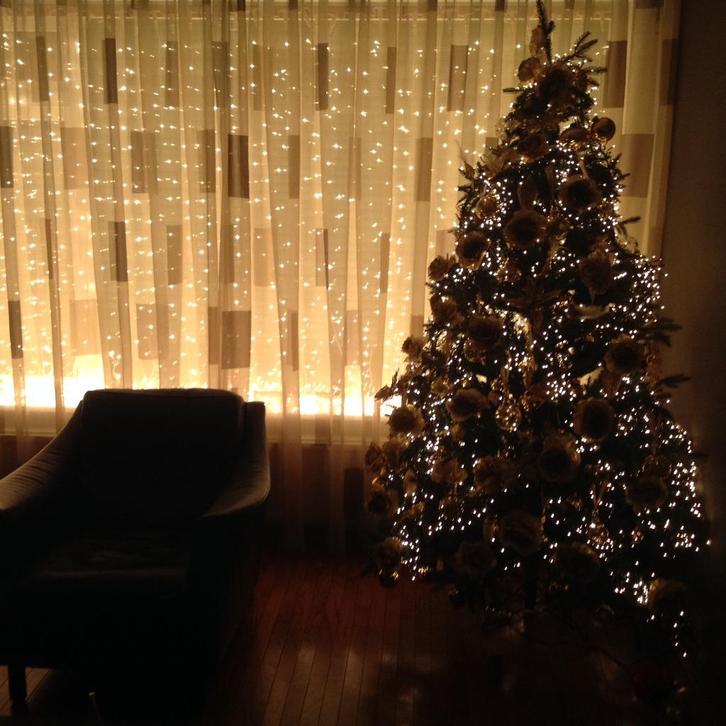 Cascadeverlichting 4 meter x 1,50 meter, Diversen, Kerst, Zo goed als nieuw, Ophalen