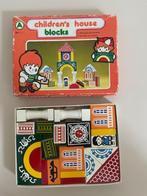 Children's House blocks. Vintage houten blokken huis kleur., Ophalen, Zo goed als nieuw, Overige typen