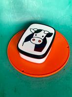 Retro broodtrommel koe oranje zwart kunststof Rosti Mepal, Ophalen of Verzenden, Gebruikt