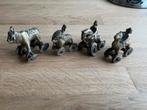 4 Bronzen tempelbeeldjes Hindoeïstische geloof., Ophalen of Verzenden
