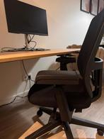 Ergonomische Werkplek: Stoel, Tafel & Scherm zgan, Ophalen, Zwart, Zo goed als nieuw, Bureaustoel