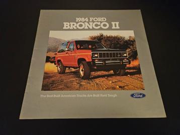 Brochure Ford Bronco II 1984 USA  beschikbaar voor biedingen