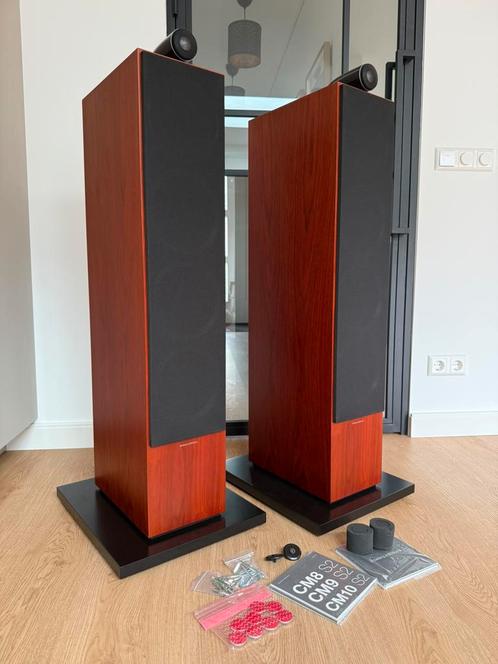 Bowers & Wilkins CM10S2 - Rosenut - 300W, Audio, Tv en Foto, Luidsprekers, Gebruikt, Front, Rear of Stereo speakers, 120 watt of meer