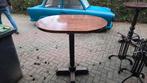 2x Massief Houten Staantafels - Ouderwetse Bruin, Huis en Inrichting, Tafels | Eettafels, Ophalen, Minder dan 50 cm, Gebruikt