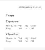 olivia dean tickets 9mei 2x rang 1, Tickets en Kaartjes, Concerten | Pop, Twee personen, Mei