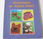 Boek minihondjes en katjes haken zie foto;s, Nieuw, Ophalen of Verzenden, Breien en Haken