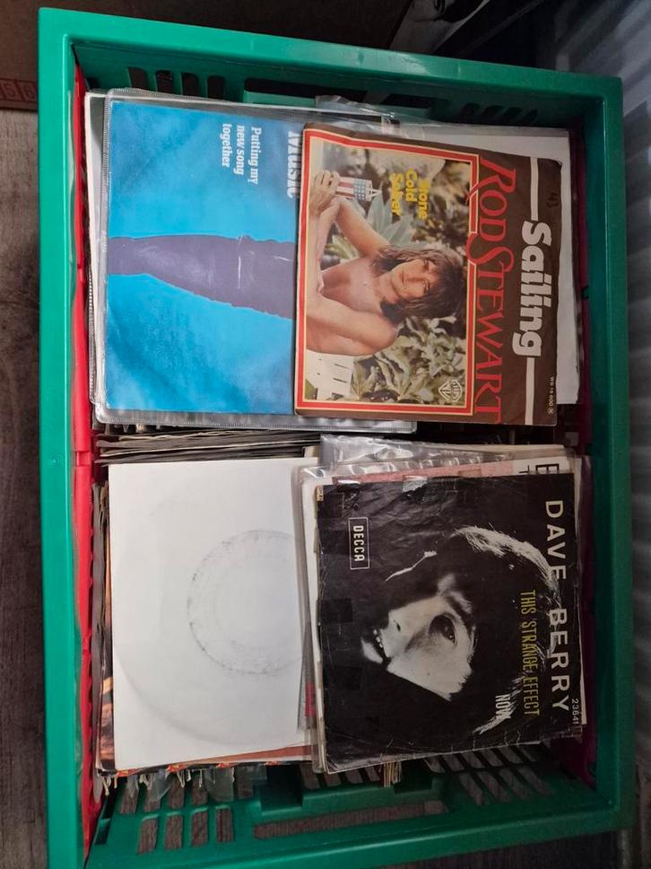 Grote partij singles, Cd's en Dvd's, Vinyl Singles, Gebruikt, Single, Ophalen