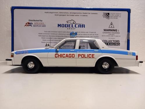 Chevrolet Caprice Classic Chicago Police Patrol Mcg 1:18 KRD, Hobby en Vrije tijd, Modelauto's | 1:18, Zo goed als nieuw, Auto