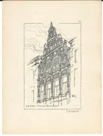 1900 - Leiden / Bijzondere gevel in de Breestraat, Antiek en Kunst, Ophalen of Verzenden