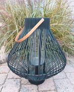 Lantaarn bamboe zwart Windlicht Pomax H52 Lantern Nieuw, Huis en Inrichting, Woonaccessoires | Kandelaars en Kaarsen, Ophalen