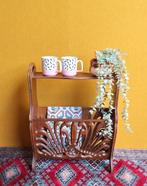 Vintage Lectuurbak / Bijzettafeltje, krantenbak, tafeltje, Huis en Inrichting, Woonaccessoires | Krantenbakken en Lectuurbakken