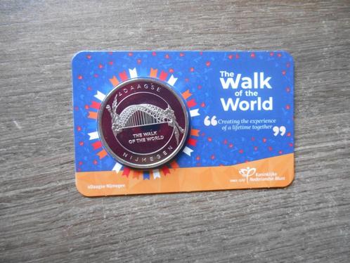 Vierdaagse penning in coincard 2025 The Walk of the World, Postzegels en Munten, Penningen en Medailles, Overige materialen, Nederland