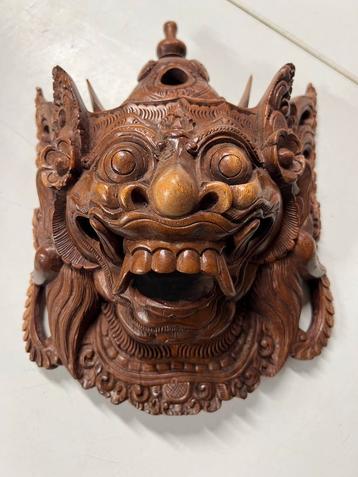 Houten Balinees Barong masker beschikbaar voor biedingen