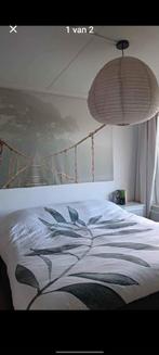 Stoere stoffen lampenkap, Japandi, Beige, Rond, Nieuw