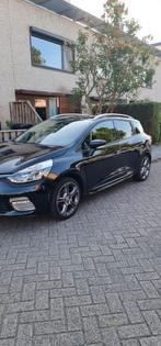 Renault Clio 1.2 TCE 88KW Estate EDC 2014 Zwart, Auto's, Stof, Zwart, Zwart, Origineel Nederlands