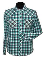 Gsus Industries geruit overhemd, shirt, Mt. S, Verzenden, Halswijdte 38 (S) of kleiner, Groen, Gsus