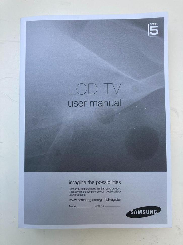 Samsung gebruiksaanwijzing LCD tv, Boeken, Advies, Hulp en Training, Zo goed als nieuw, Ophalen