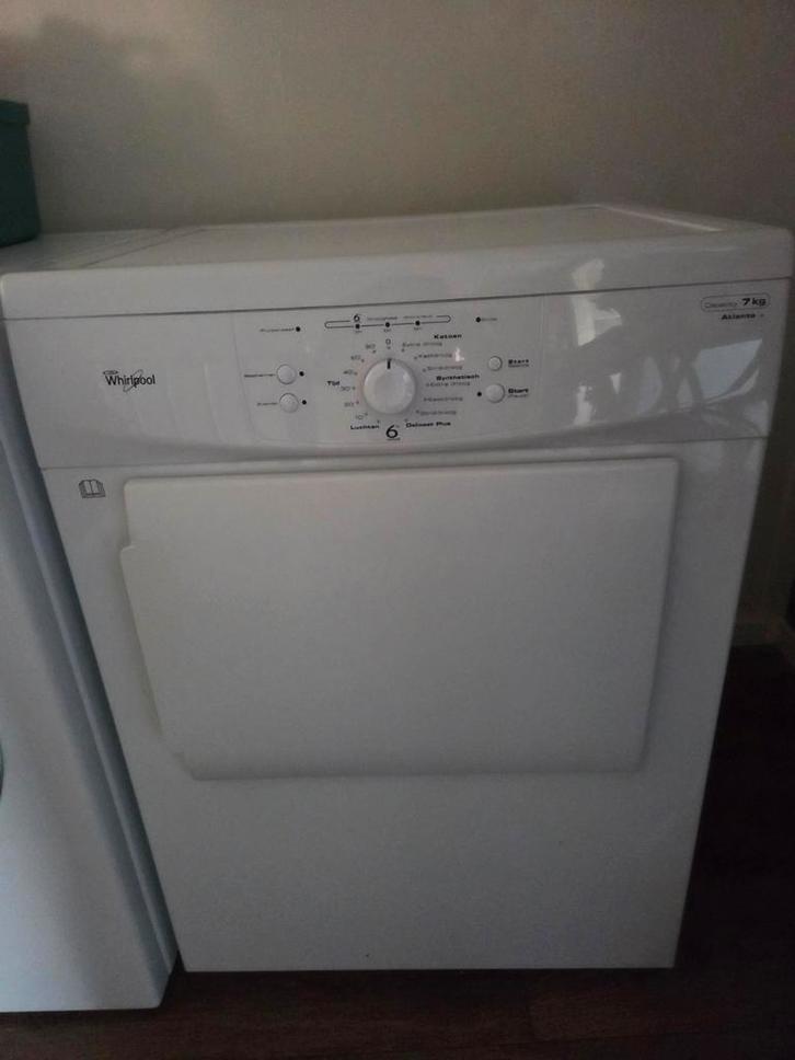 Whirlpool Atlantis 7kg Droger - Gebruikt, Witgoed en Apparatuur, Wasdrogers, Gebruikt, Condens, Voorlader, 6 tot 8 kg, 85 tot 90 cm
