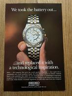 Seiko Kinetic originele advertenties diverse, Ophalen of Verzenden, Gebruikt, Overige typen