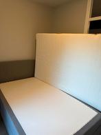 Grijze Bed 120x200, Ophalen, Eenpersoons, Zo goed als nieuw, 120 cm