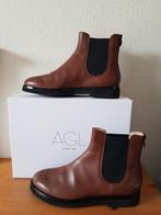 AGL leren cognac kleur low boots maat 38 NIEUW!, Bruin, AGL, Lage of Enkellaarzen, Nieuw