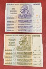 Zimbabwe Biljetten - 10 & 20 Biljoen UNC, Ophalen of Verzenden, Los biljet