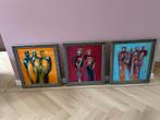 3 Zilverkleurige Schilderijlijsten - 62,5x71cm, Antiek en Kunst, Ophalen of Verzenden