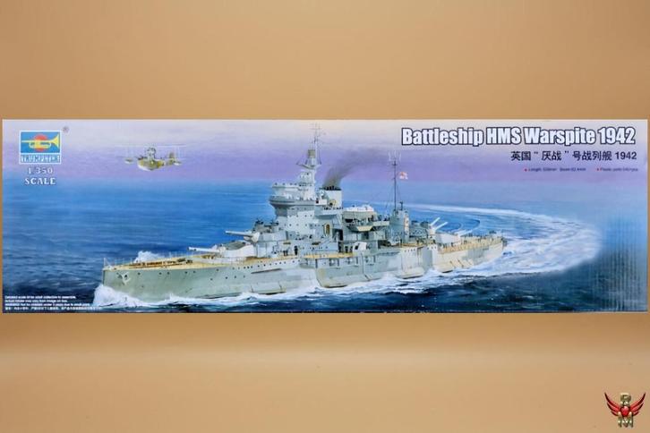 ROWASP | Trumpeter 1/350 Battleship HMS Warspite 1942, Hobby en Vrije tijd, Modelbouw | Boten en Schepen, Nieuw, 1:200 of kleiner